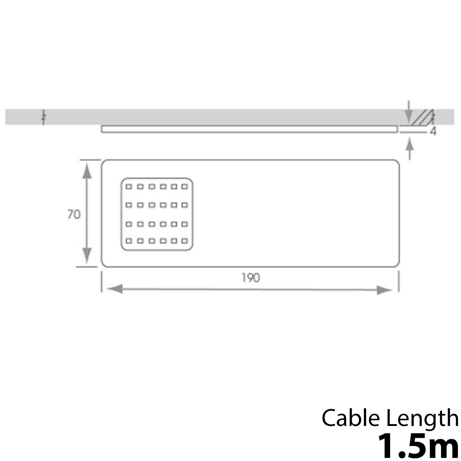 6 Stück | Helle 5 W LED Low Profile Unterbauleuchte & Treiber Kit | Aluminium & Naturweiß | Küchenarbeitsplatte Arbeitsplatte Schrank Einheit Unterbauleuchte | Moderne schlanke Beleuchtung