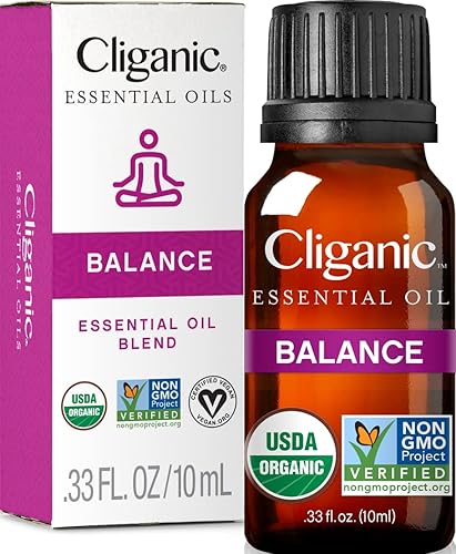 Cliganic Mezcla de aceites esenciales orgánicos Balance
