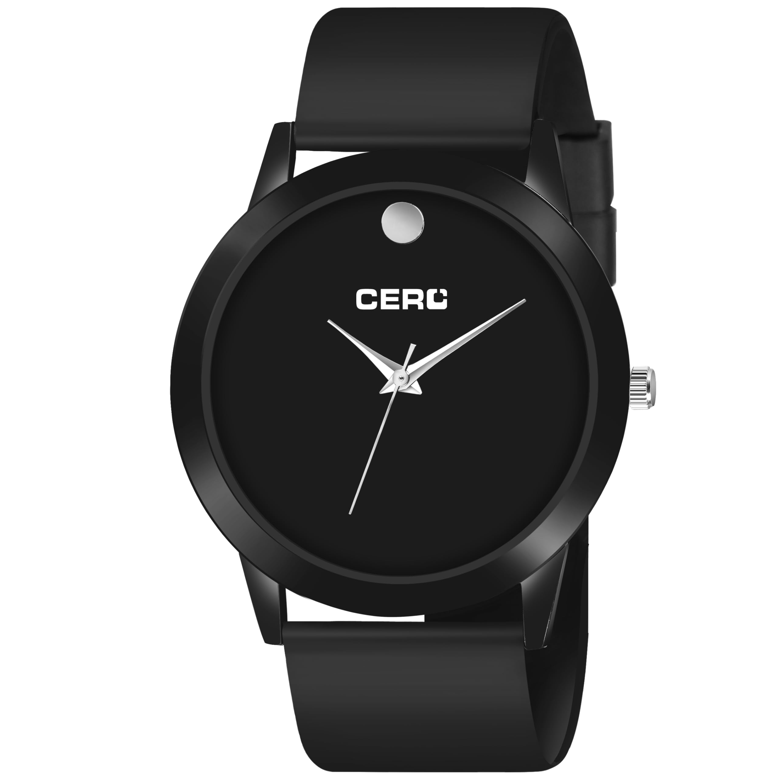 CERO Silicone Analoge Black Dial Men Watch With Silicon Strap Adjustable Flexible Soft Silicon Strap Watches For Boys And Mens. (Black-Full) (B0CP927LH7) Amazon Price History, Amazon Price Tracker