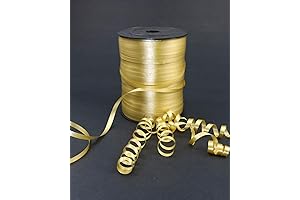 GIFTEXPRESS 500 Yards of Versatile Gold Curling Ribbon