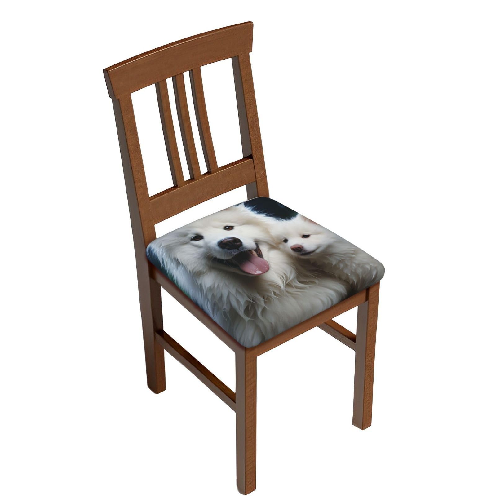 Housses de tabouret de bar pour chien antidérapantes blanches lot de 6 lavables