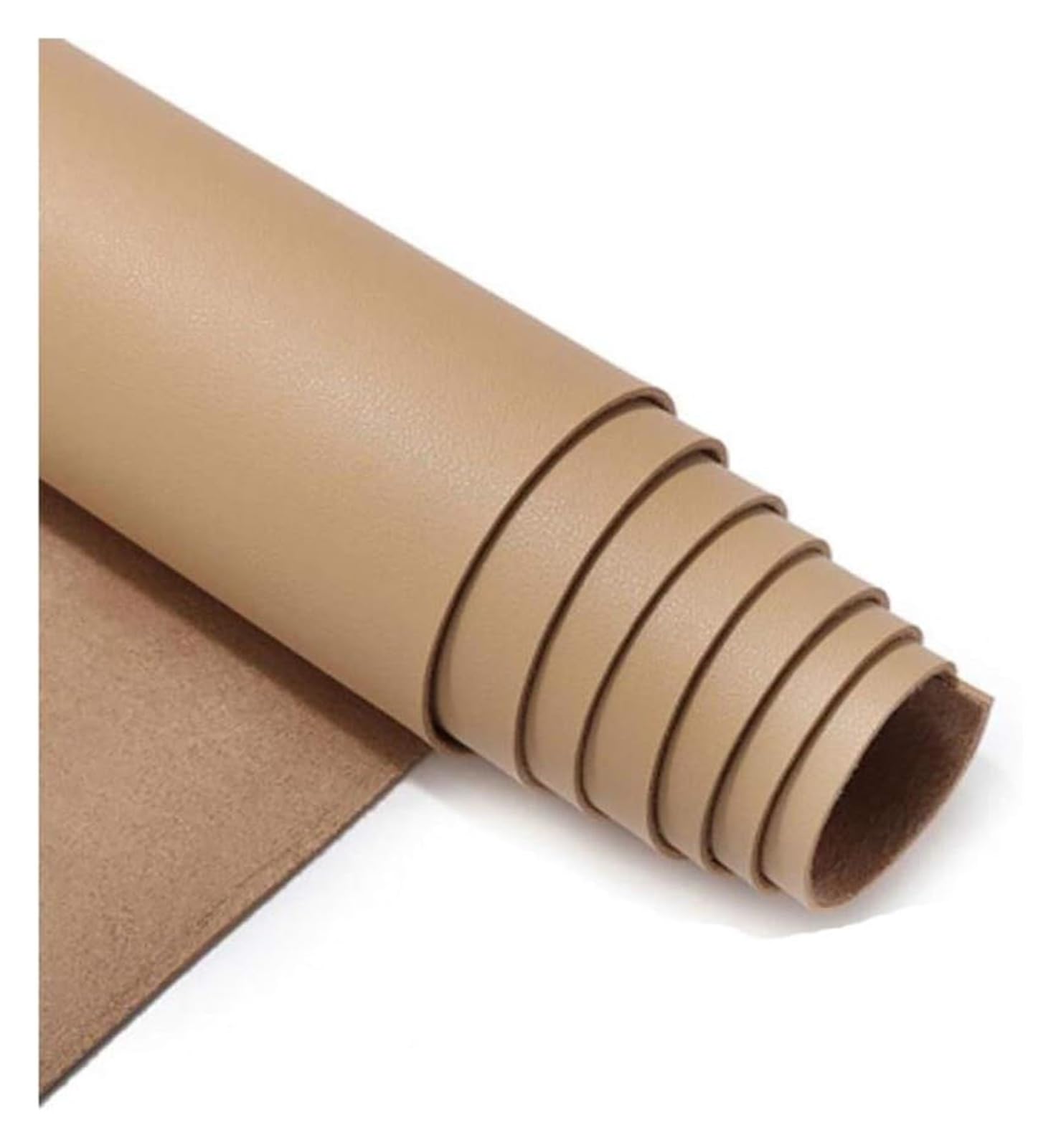Waterproof Faux Leather Fabric， Faux Leather Fabric Beige Waterproof Leatherette Upholstery Sofa Car Seating Cover Multiple Sizes(1.38x1m)