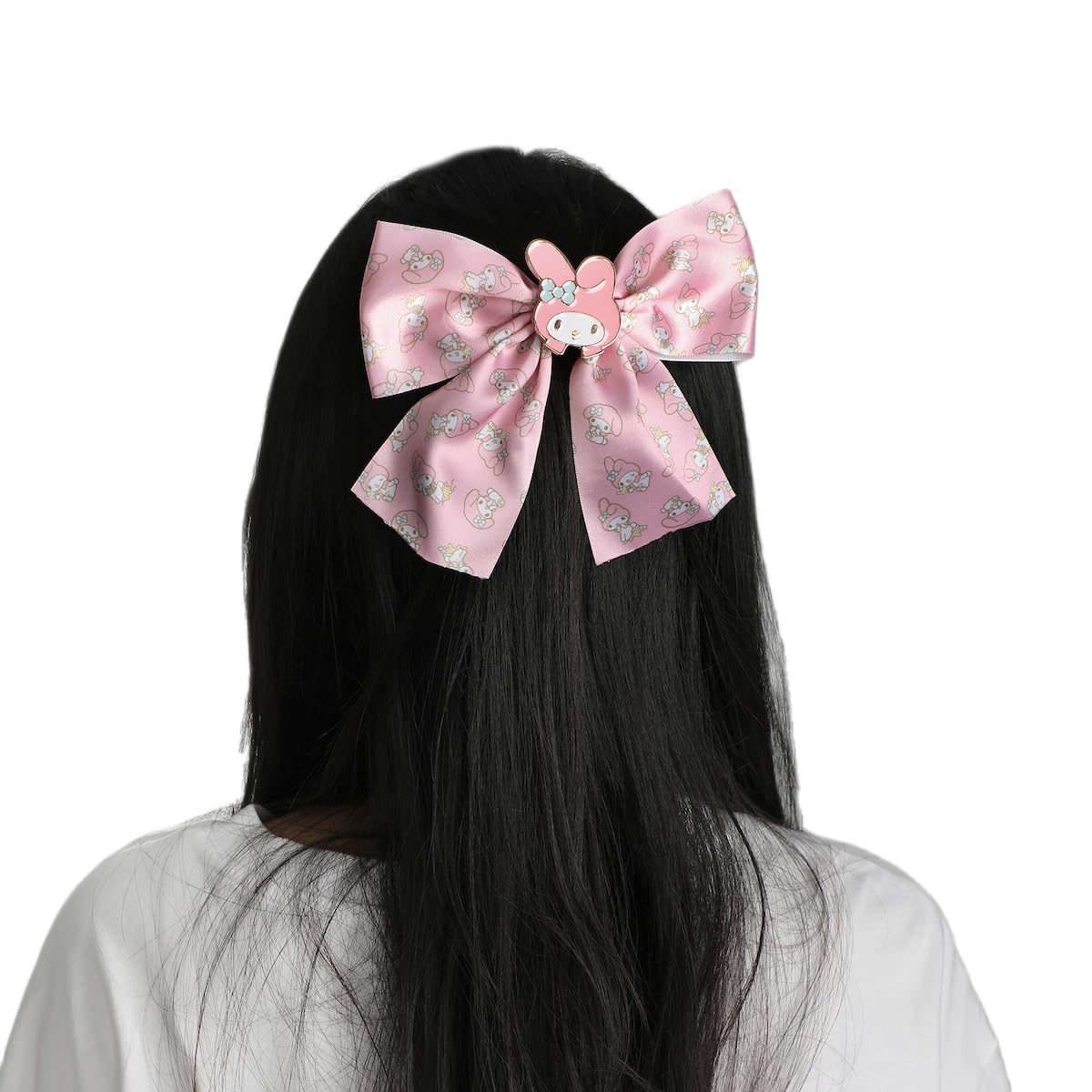 ?3 Hair Bows NWT ? 2 My Melody 1 Strawberry ? Milk ? My Melody Lovely Ribbons Mascot Clip main image 3