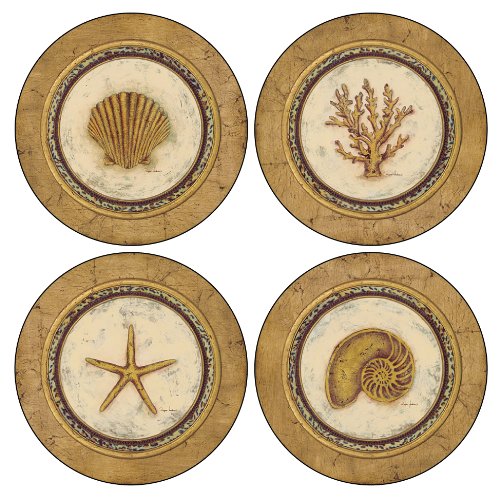 CoasterStone Absorbent Coasters, 4-1/4-Inch, 