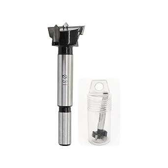 Forstner Drill Bit 31mm (1.22) Tungsten Carbide Woods Drilling Tool, Precision Hinge Hole Cutter for Woodworking, Hard Wood Soft Wood Plywood