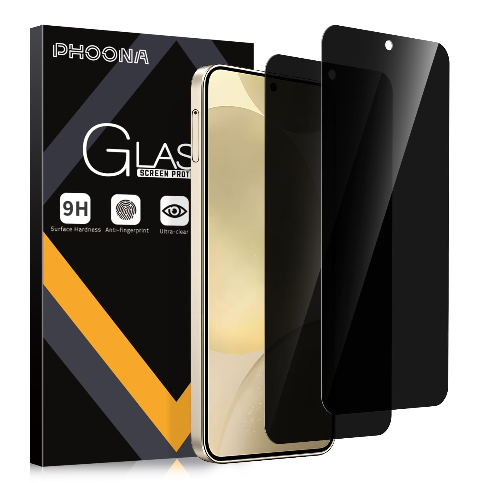 Kit Protezione Per Samsung Galaxy S24+ – 2 Pellicole Privacy (28°) + 2 Protezioni Fotocamera + Cornice Installazione, Vetro 9H - 2