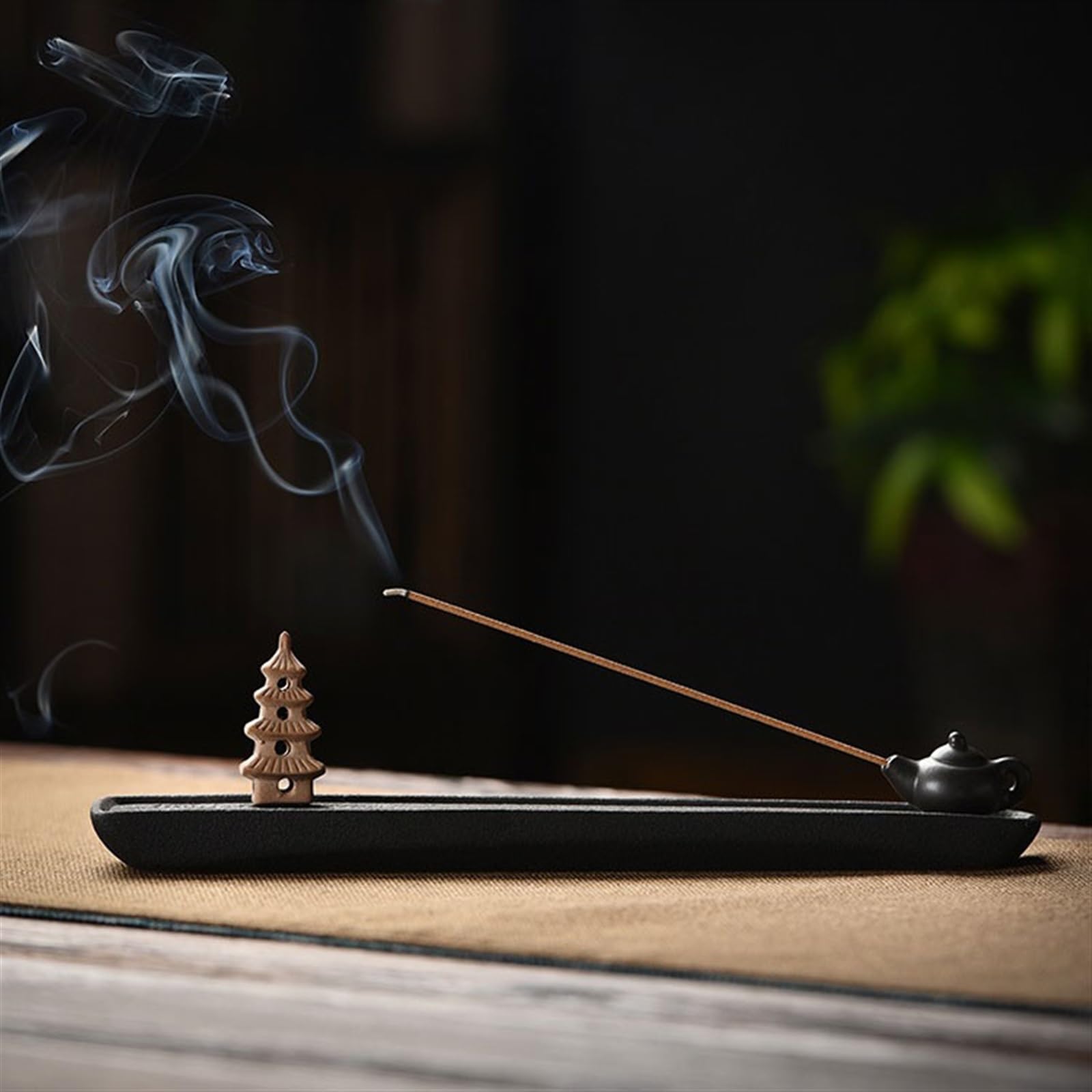Portaincenso Ceramic Line Fragrant Seat Zen Bedroom Living Room Incense Burner Vintage Holder Casa da tè