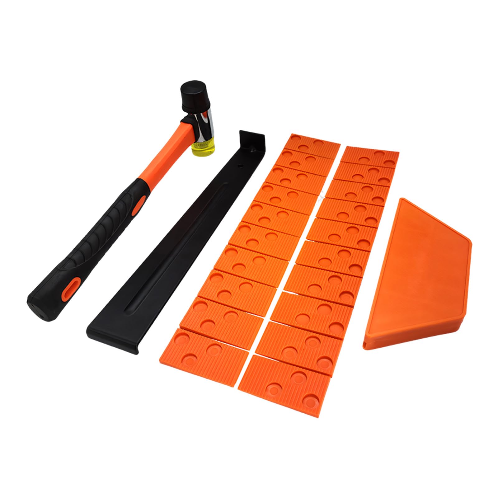 Osniyaw D Multipurpose 23 Component Hardwoo Floor Laying Tool Kit, Perfect For Iy Projects, Quick An Easy Installation, Portable Flooring Equipment Kit