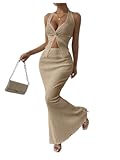 Women's Two Piece Outfits Twist Front Halter Cami Tops and Skirt Summer Set