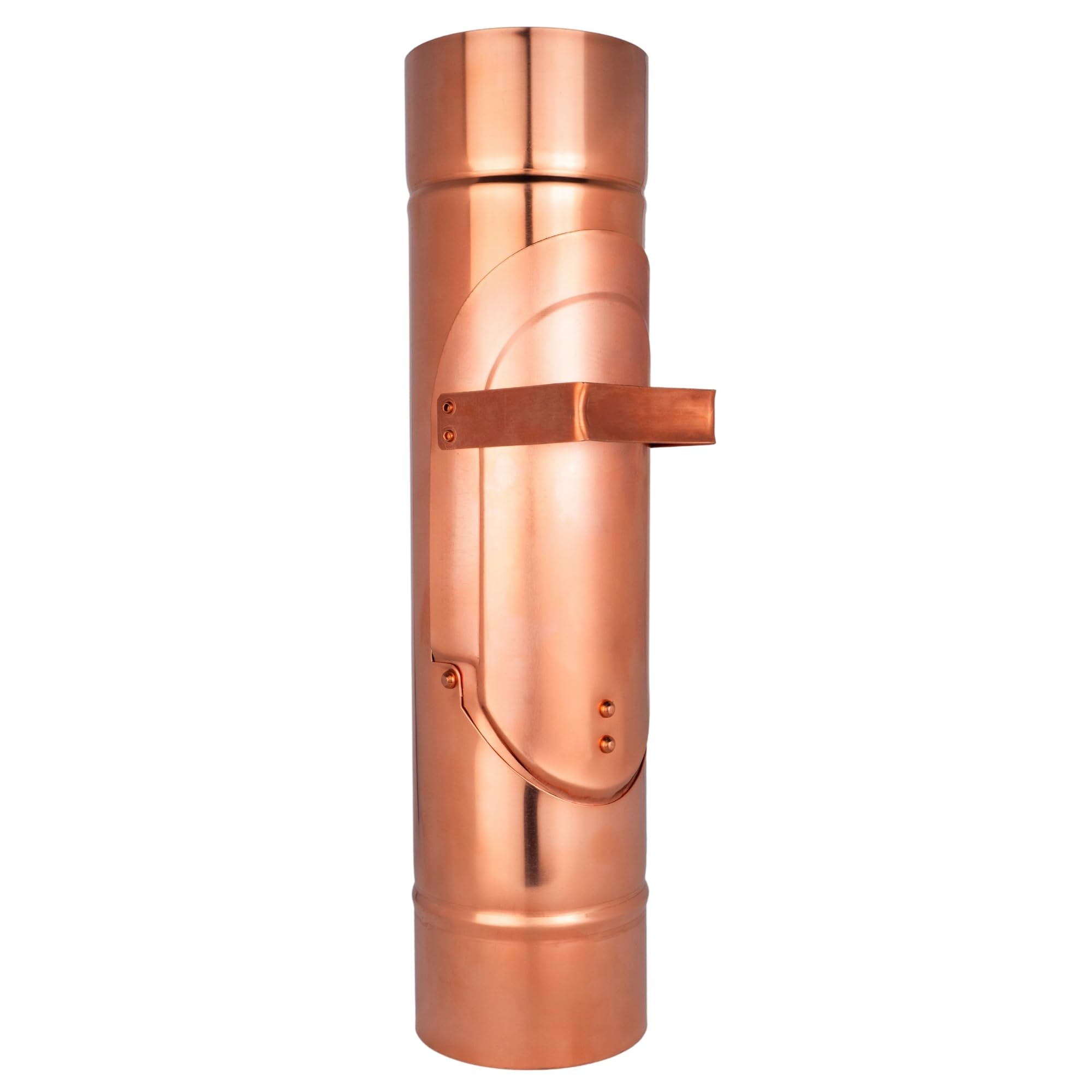 Regenrohrklappe mit Sieb für Dachrinne Fallrohrklappe Kupfer Regenwasserklappe Dichtheit und effizienter Betrieb des Rinnensystems für Fallrohr 100 mm Nennweite