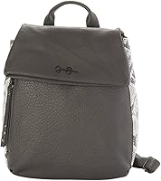 Vista 1 de Jessica Simpson New Logo Mochila pequeña Bolso Bethany Gris Carbón, Gris
