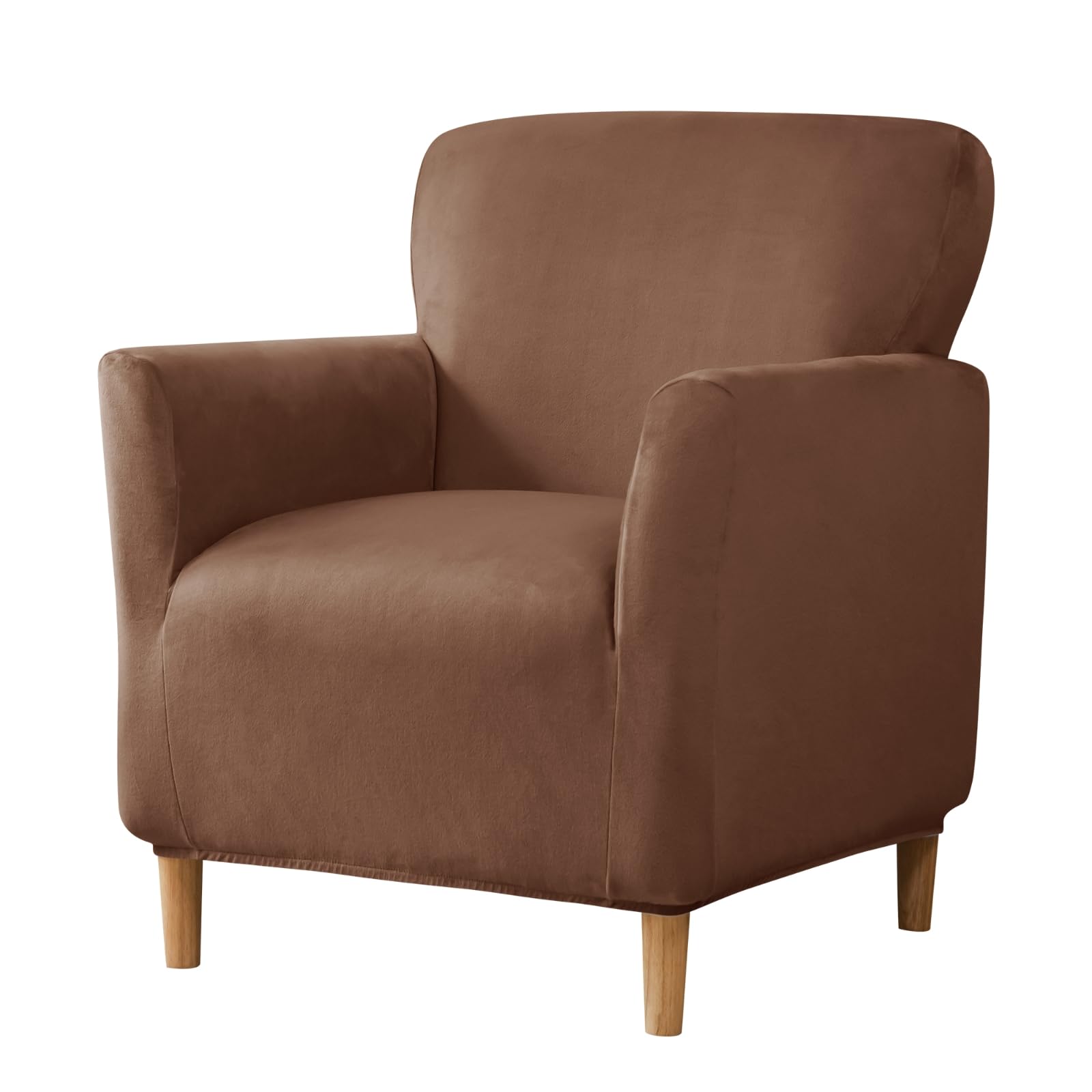 HAOYONG Banquet Armchair Slipcover Stretch Velvet Chair Covers 1-Piece Armchair Sofa Covers Soft Arm Chair Cover Removable Washable Single Couch