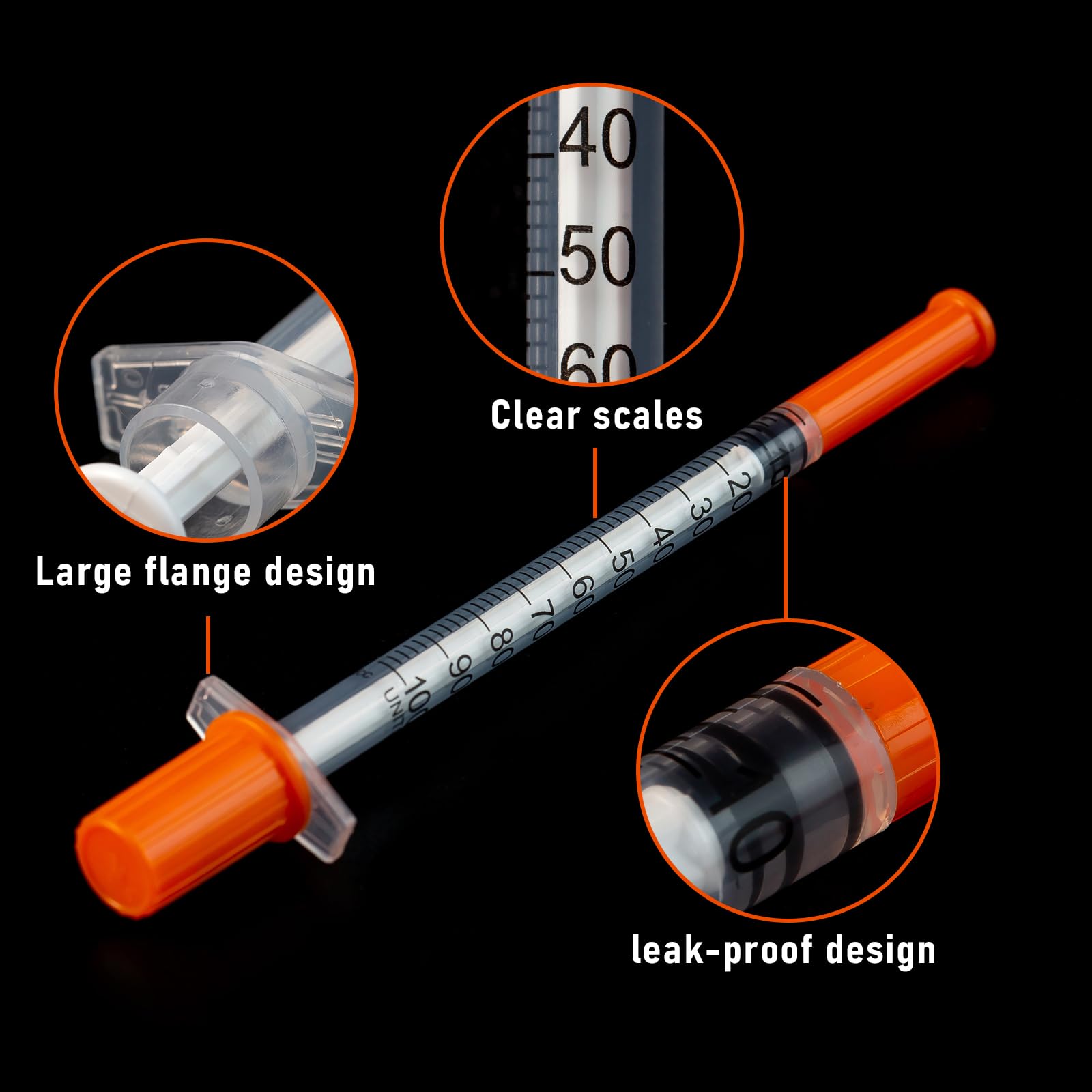 1ml/cc 30G 1/2 Inch Syringes, Scientific Lab Syringe, Individually Wrapped, Pack of 100 — Amazon image 3