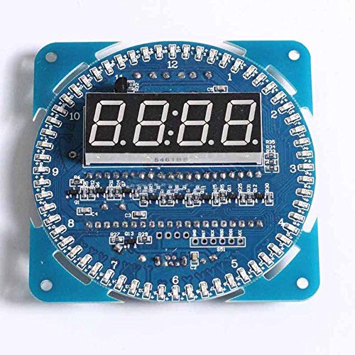 Preisvergleich Produktbild Hrph DS1302 Rotierende LED-Anzeigen-Wecker-Modul LED-Temperaturanzeige