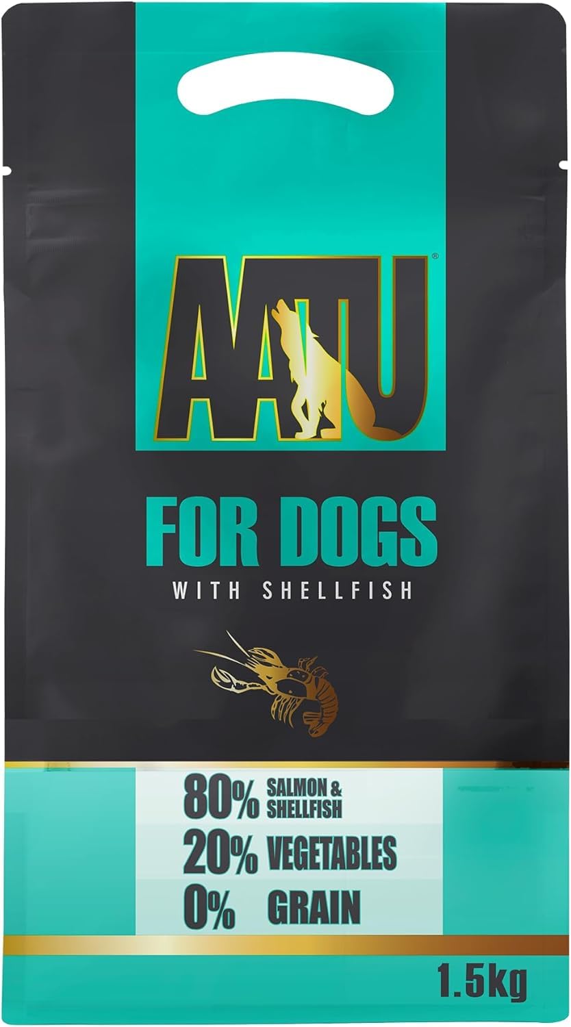 AATU 80/20 Complete Dry Dog Food, with Shellfish 1.5kg - Dry Food Alternative to Raw Feeding, High Protein. No Nasties, No Fillers.