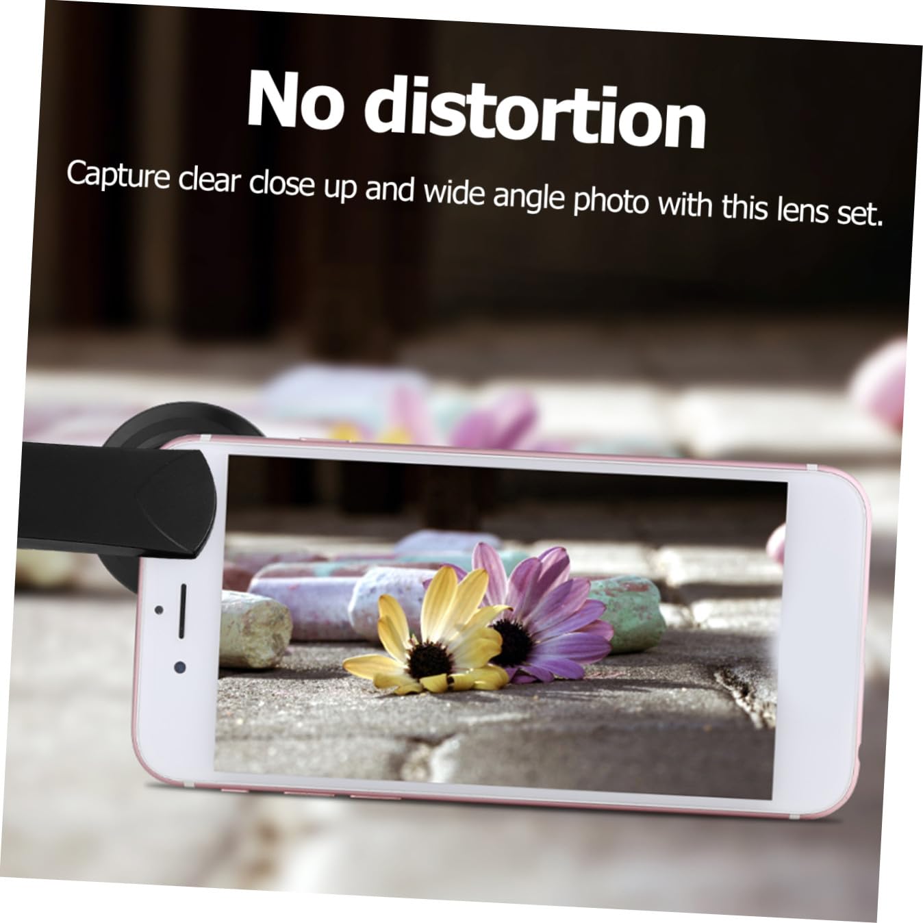 Obiettivo Macro 15x per Smartphone 37mm con Clip Nero | Lega di Alluminio e Lente Ottica, Bassa Distorsione e Riflessi, Foto di Dettagli Minuscoli