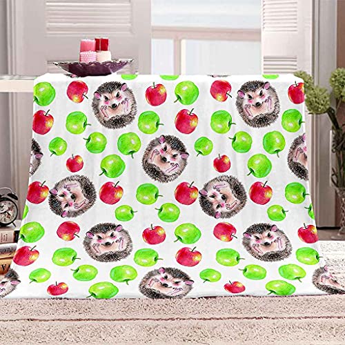 Couverture microfibre douce hérisson 3D, plaid en flanelle de qualité supérieure - 2