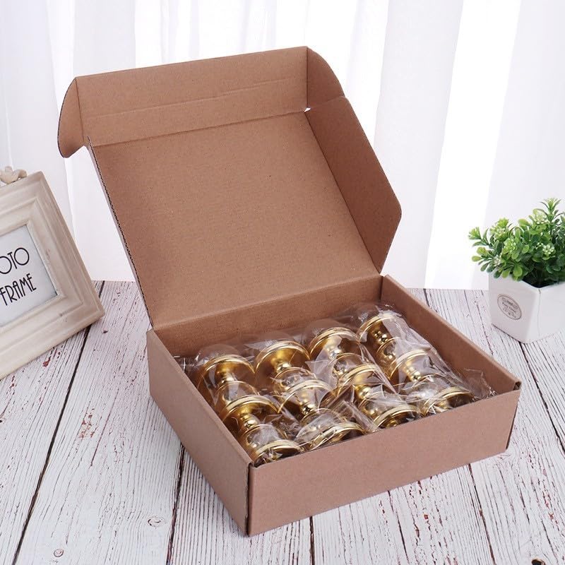 Gettimore Bandeja de plástico transparente para caramelos, 12 unidades, soporte para cupcakes para bodas, fiestas de cumpleaños, oro, plata, rosa, azul