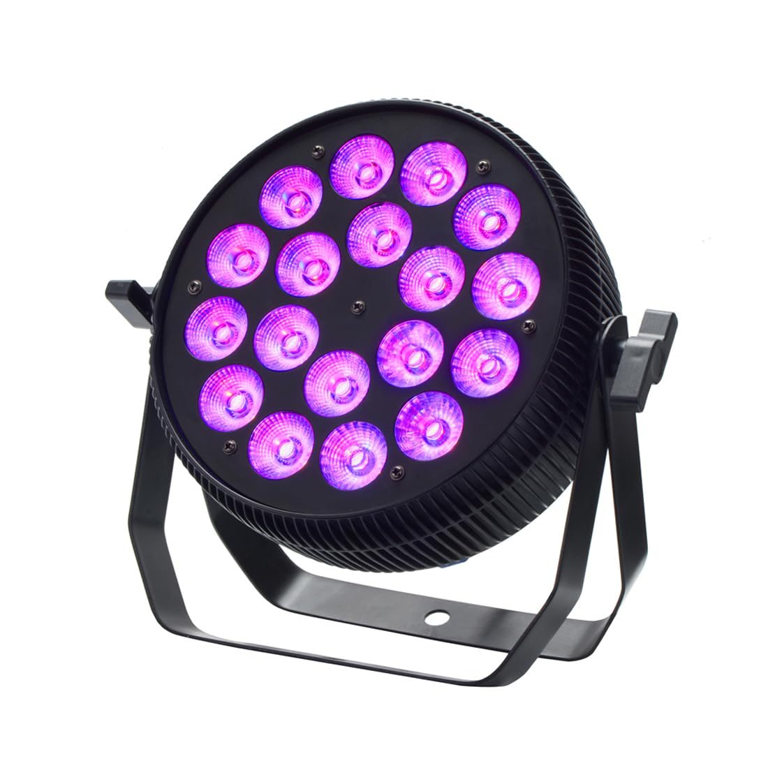 Dreamland LED Stage Par Lights 18x18W RGBWA 6 in 1 Color Wash Strobe Effect LED DJ Disco Party Light with DMX Sound Auto Control Stage Lighting for Party DJ Disco Club Wedding Church Stage Christmas