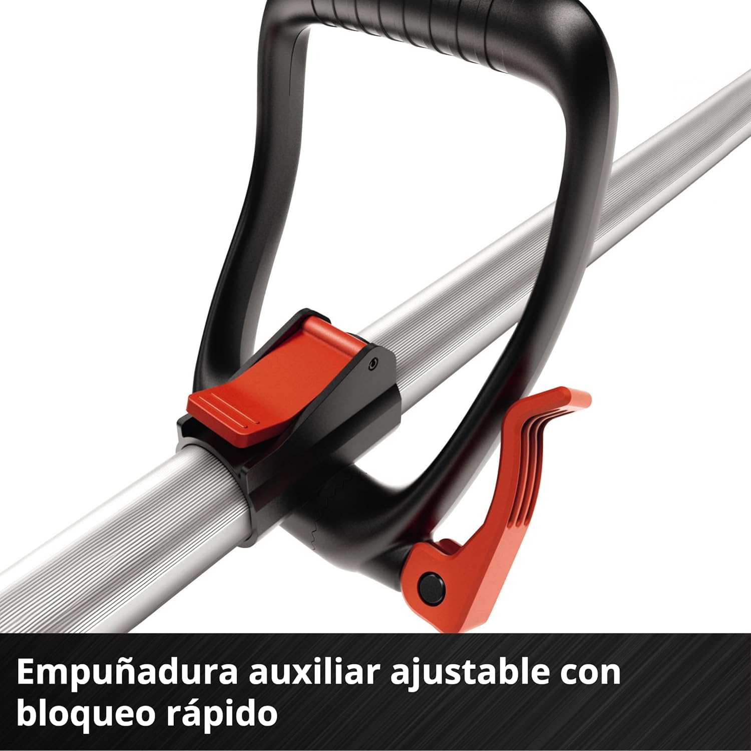 Einhell Cortasetos telescópico a batería GE-HH 18/45 Li T Solo (empuñadura con 4 y Cabezal con 7 Posiciones, empuñadura Extra, Engranaje de Metal, arnés, Bolsa, sin batería)