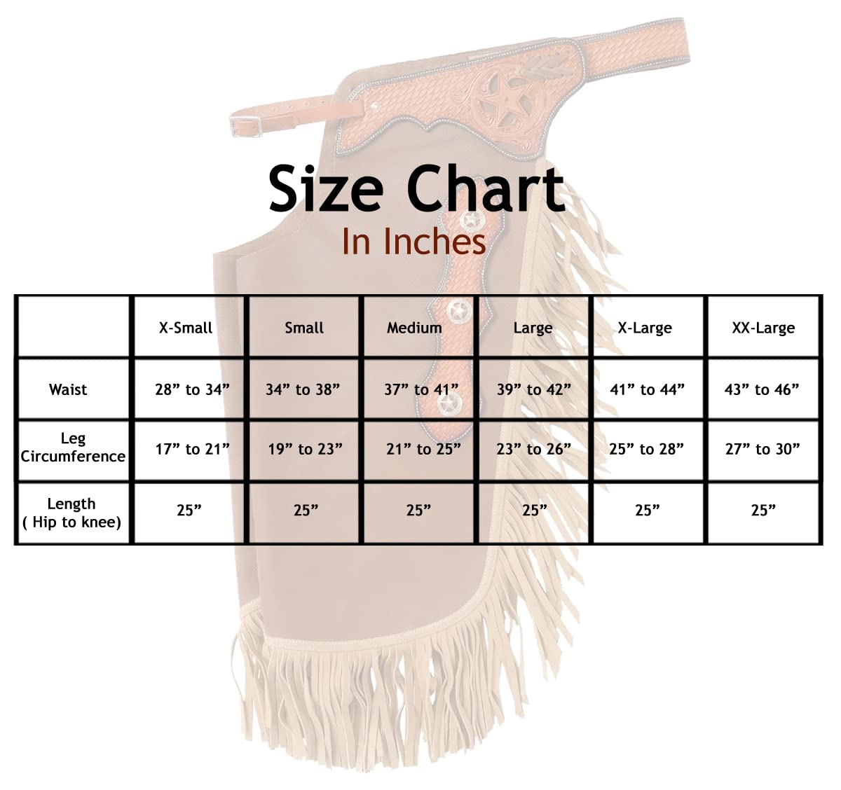 Custom Handmade Western Chinks Pelle Scamosciata Floreale Lavorato Chaps per Bambini Adulto Uomini Donne Unisex ME-LCH-008