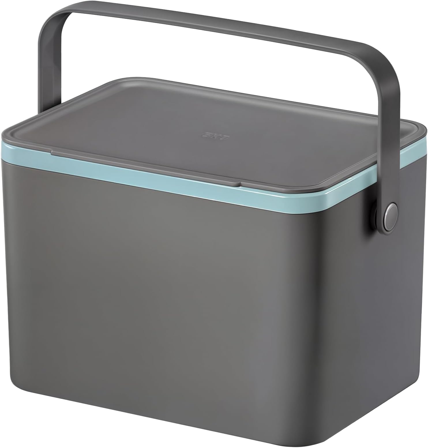 EKO Food Waste Compost Bin, Kitchen Countertop Food Waste Caddy,Compost Bin with Lid, Grey, 4 Litre