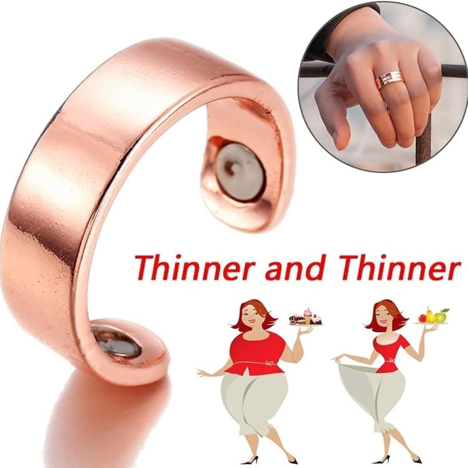 matel Ring Diabetes Control Blood Sugar Management Therapy Health Ring for Acupressure - Image 7 thumbnail