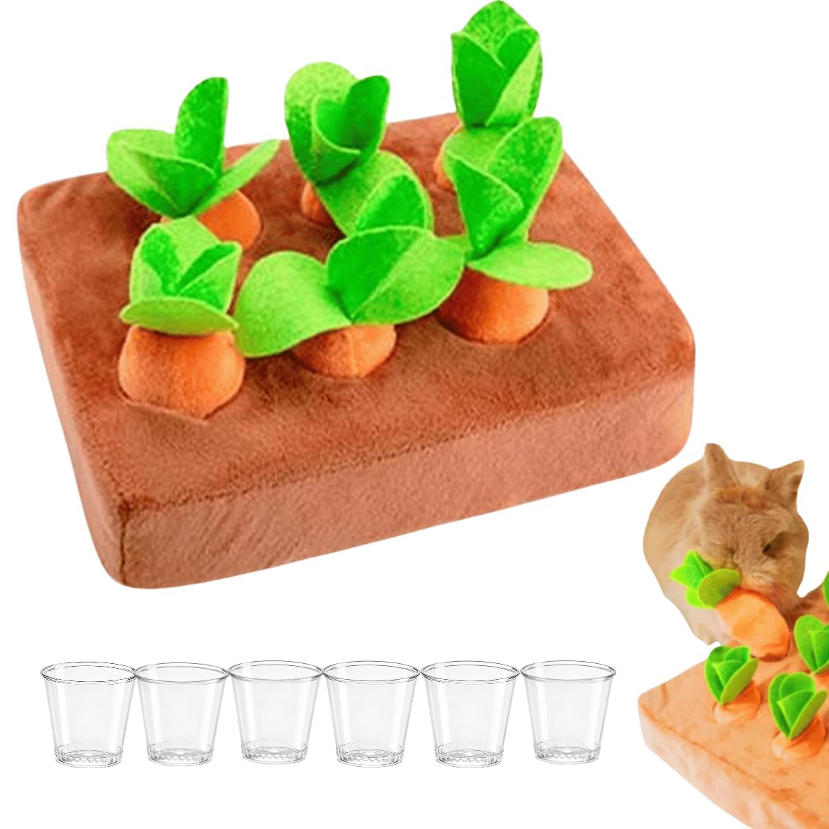Amazon.com : Upgraded Interactive Rabbit Enrichment Toys, Hide and