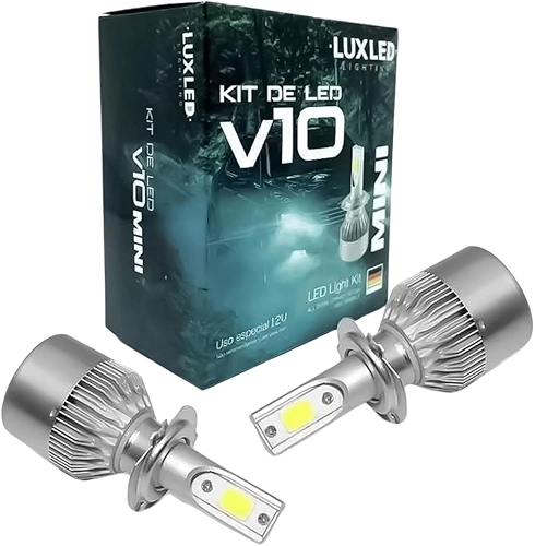 Par Super LED Mini, Luz 20000 Lúmens, 6500k, 12V, Iluminação de Alta Potência para Uso Automotivo (V10-H1)