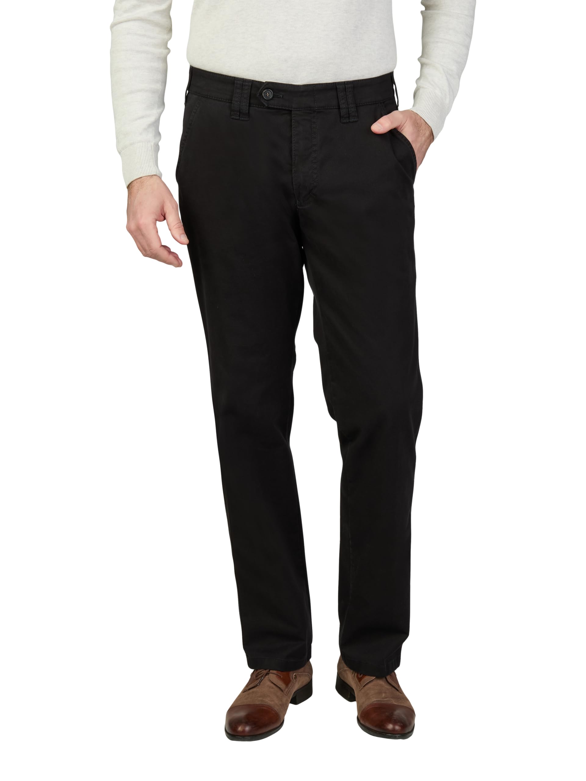 Club of Comfort Herren Hose Denver Schwarz 4402, Größe 25
