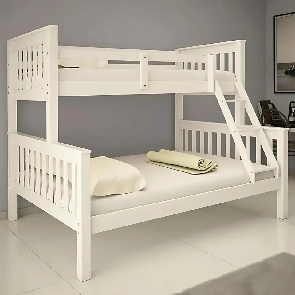 Beliche Com Cama De Casal e Solteiro De Madeira Excluisivo Woodstore (