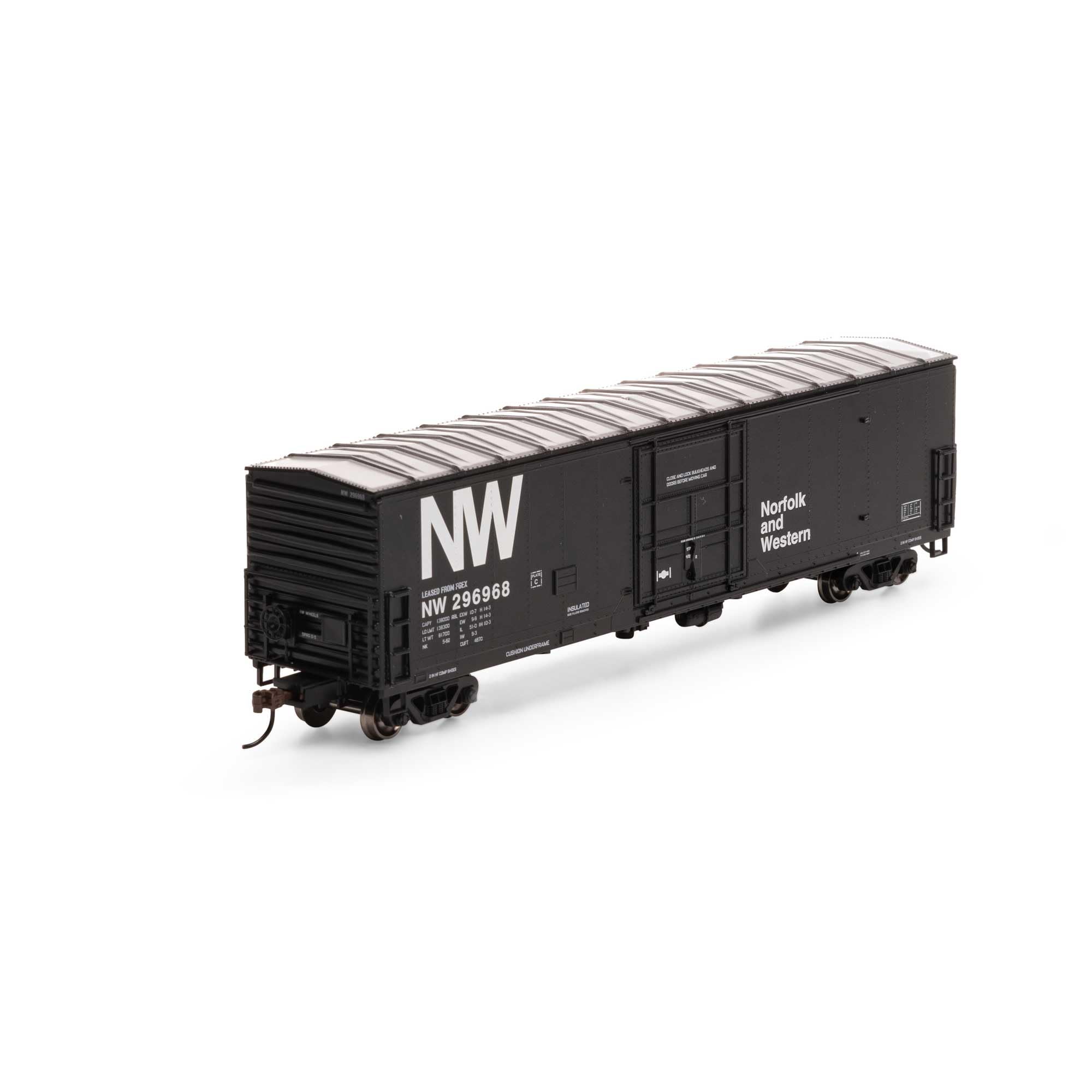 Athearn HO 50' Superior Plug Box N&W #296968 ATH71058 HO Rolling Stock