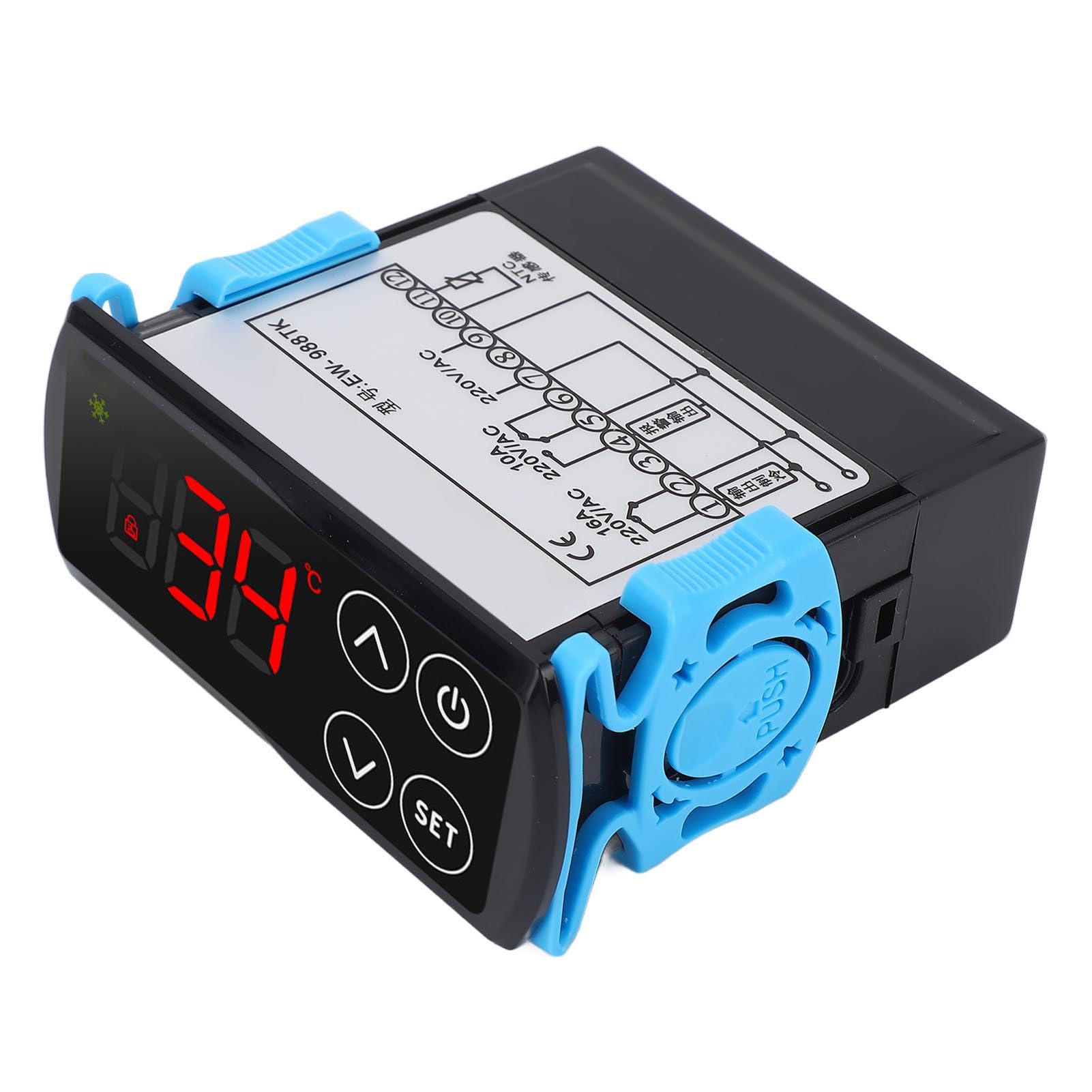 Regolatore di temperatura PID, termostato digitale touch screen con doppio display, riscaldamento di raffreddamento, CA 220 V, 10 A, per di raffreddamento
