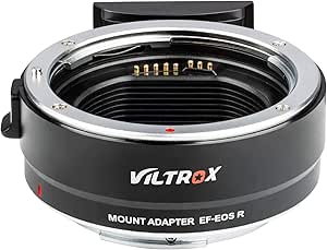 Electronic Lens Adapter EF-EOSR Auto-Focus AF Mount Ring Automatic Converter Compatible with Canon EF/EF-S Lens to EOS RP/EOS R5/EOS R6/EOS R Series Camera