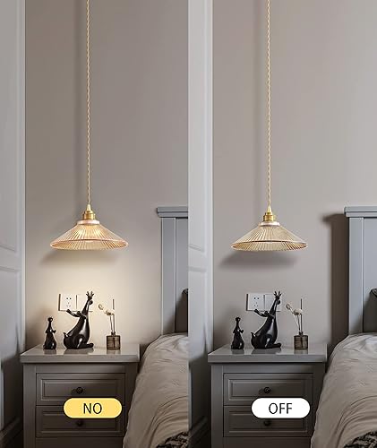 Miniatura 3 de Lámpara colgante para isla de cocina, moderna lámpara colgante para comedor, luces colgantes ajustables con pantalla de vidrio para dormitorio,