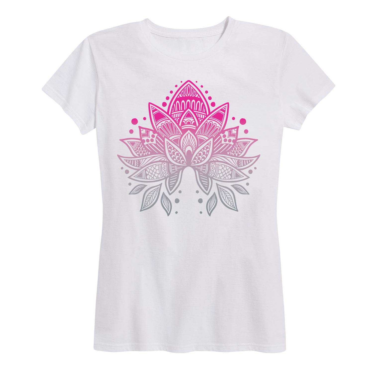 Instant Message - Mandala Yoga Design - Women's Short Sleeve Graphic T-Shirt