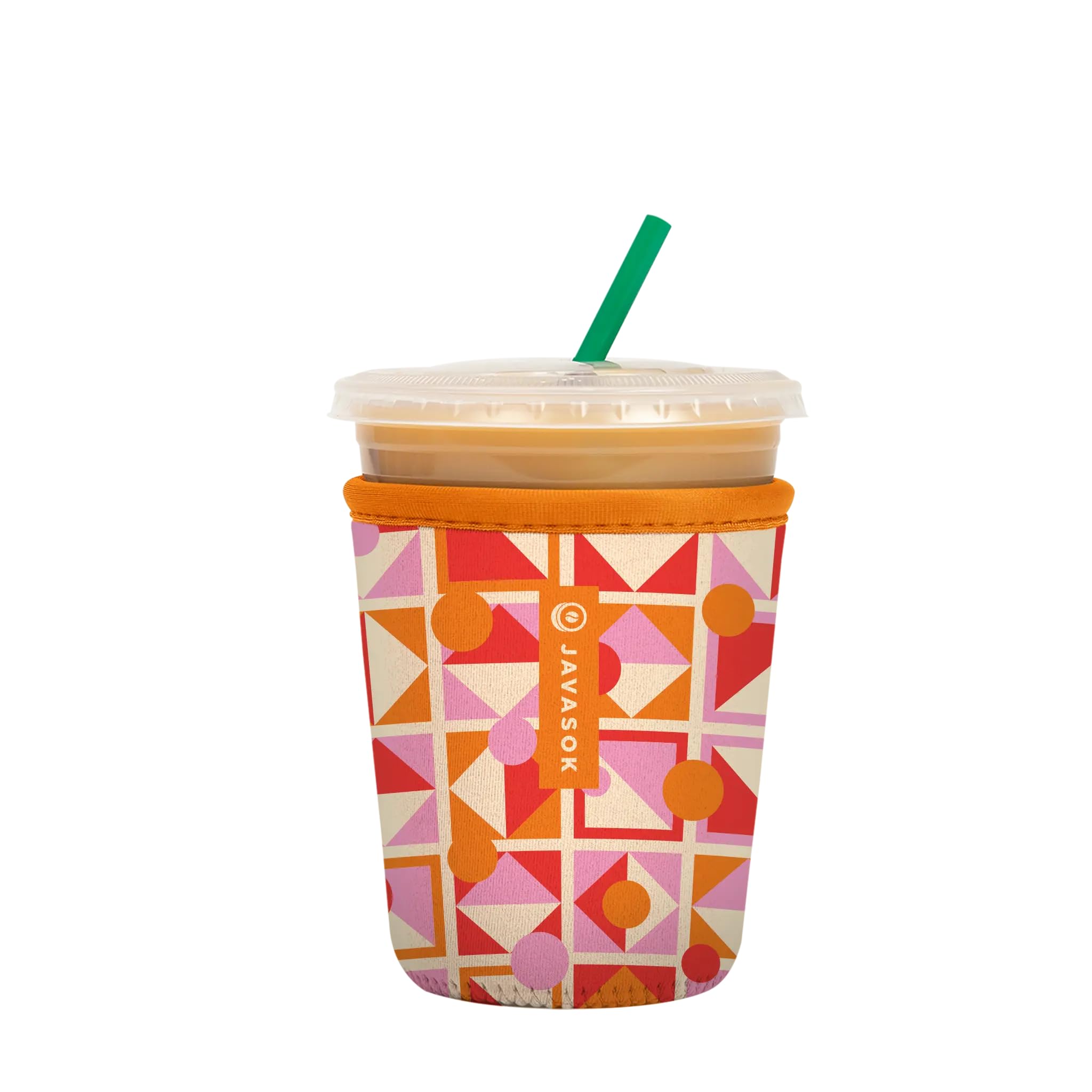 Sok It JavaSok Iced Coffee &amp; Cold Soda Insulated Neoprene Cup Sleeve (Take Shape, Small: 16-20oz)