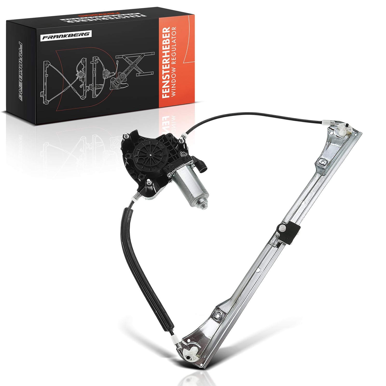 Frankberg Elevalunas con motor delantero izquierdo para Clio II BB CB Thalia I LB0/1/2 LB 4/5 puerta 1998-2019 8200169093