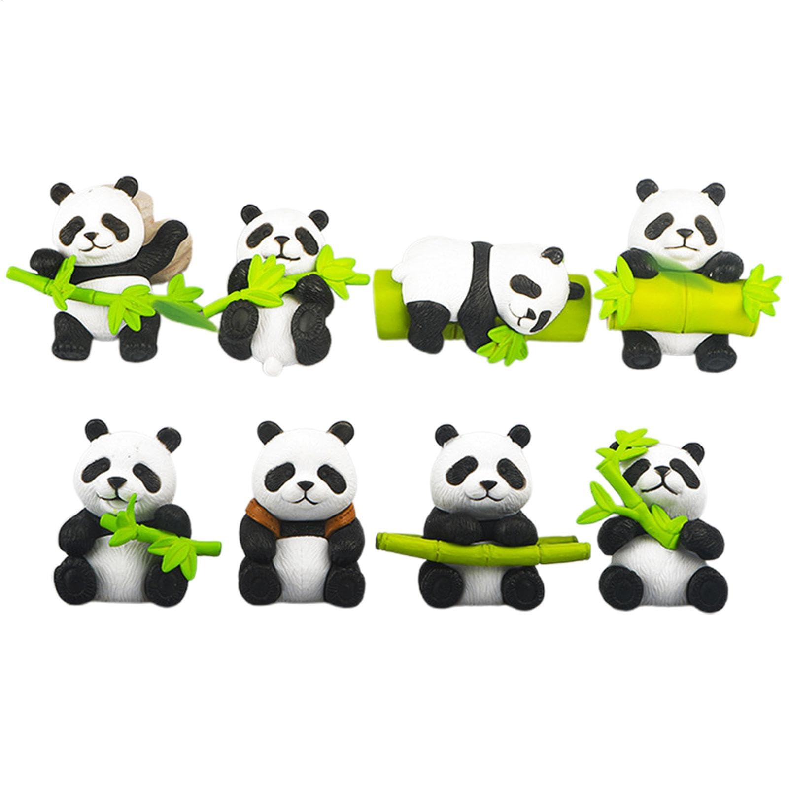 Imanes para lavavajillas de panda y nevera juego de 12 piezas de resina