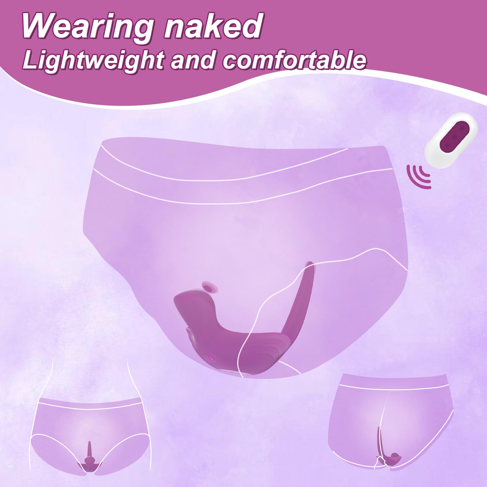 Las mujeres pueden usar un vibrador clítoris, un masajeador de ropa interior de mariposa silenciosa y un juguete sexual con control remoto (TE-luolan)