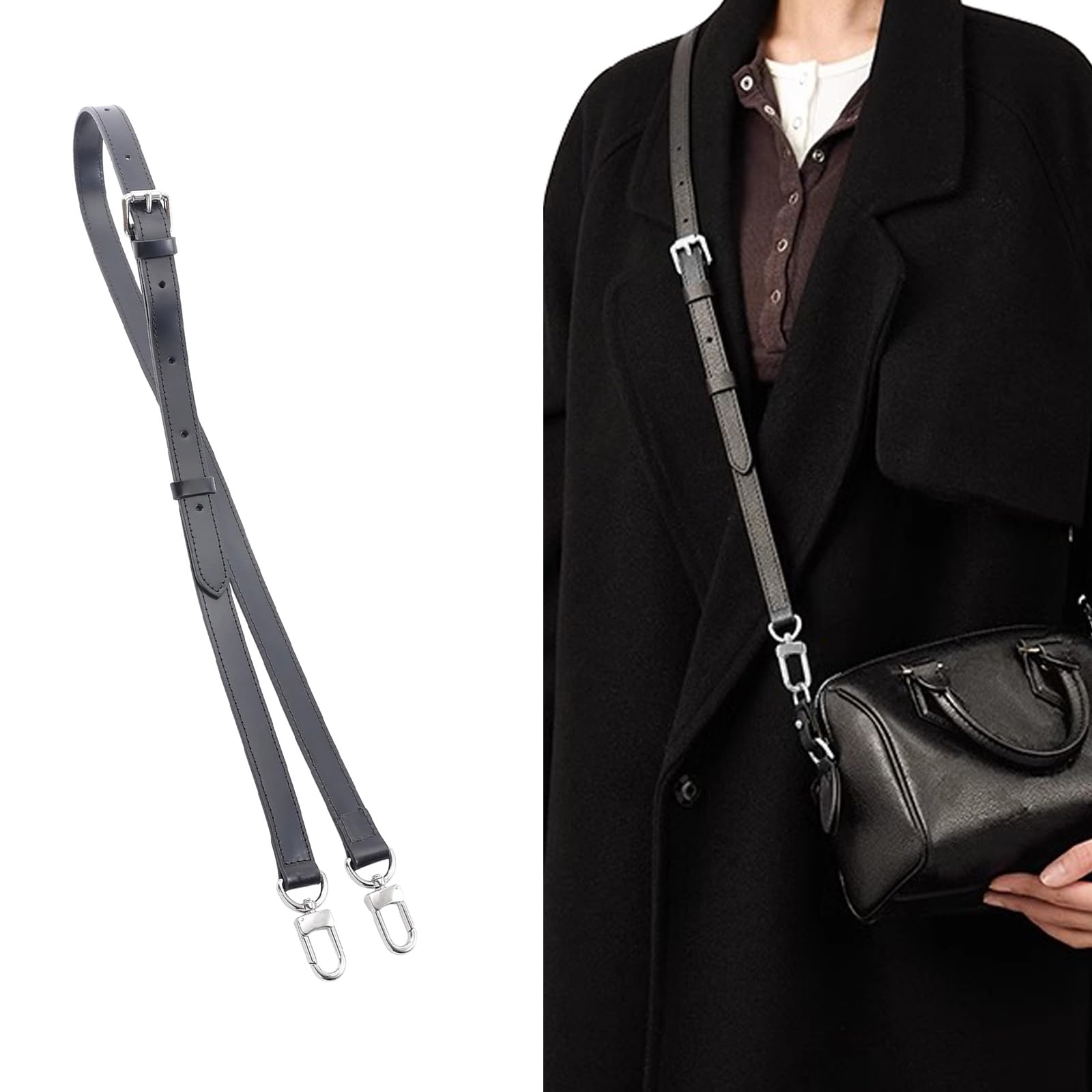 Jiesinlov Vachetta Leather Strap Replacement Adjustable,Purse Shoulder Straps Crossbody for Handbag