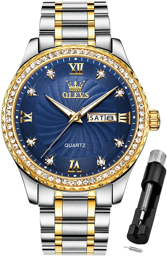 OLEVS Mens Watches Chronograph Business Dress Quartz...