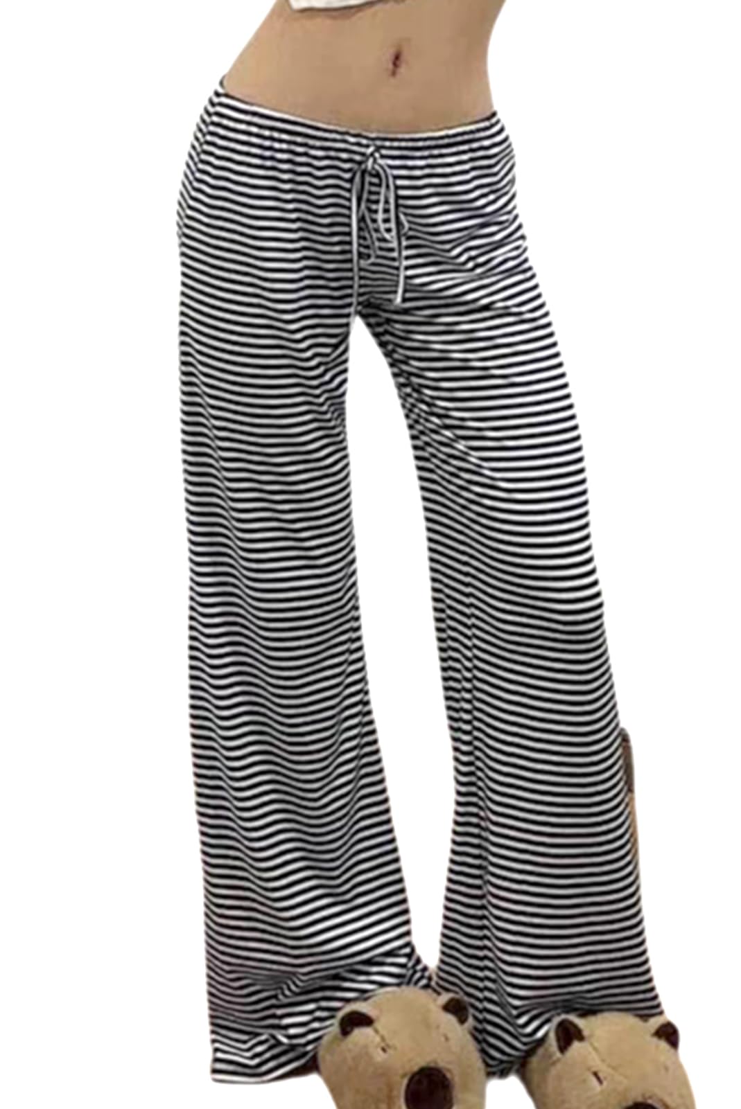 Women's Lounge Pants Plaid Teen Clothes Comfy Baggy Trendy Cute Soft Waist Drawstring with Pockets
