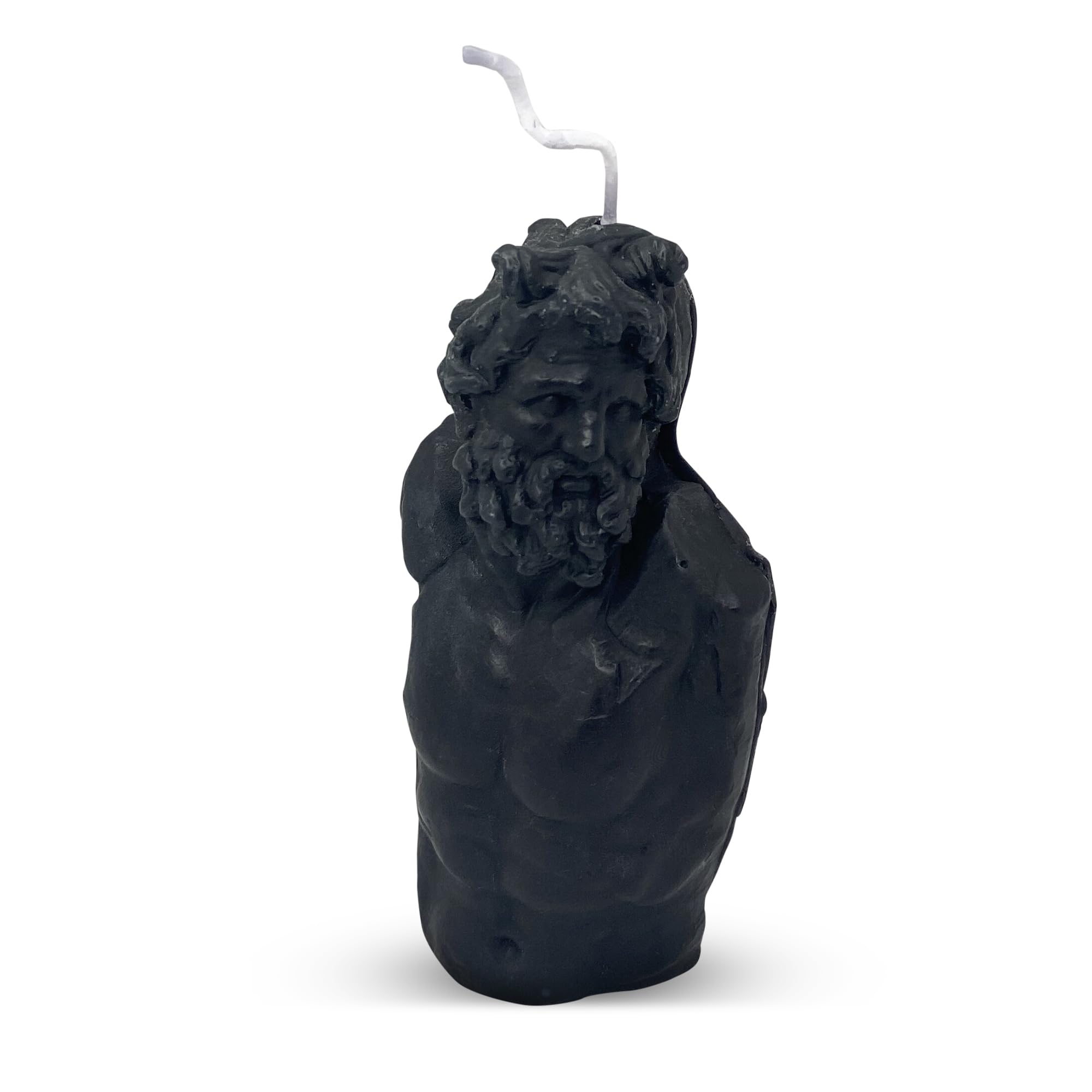 Zeus Velas Decorativas Originales - Figuras Decorativas Modernas Salon - Decoracion Hogar Moderno - Figuras Decoracion Salon - Decoracion Mesa Comedor - Decoracion Baño - Regalo Original (Negro)