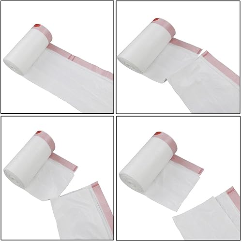 Miniatura 3 de Bolsas de basura pequeñas de 1,5 galones con cordón, bolsas de basura blancas