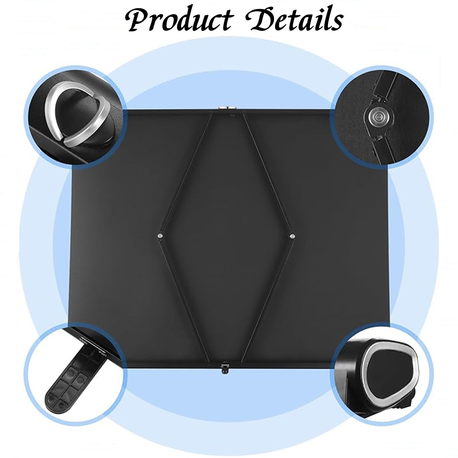 Schermo di proiezione 30/40/50 pollici Full HD 4K gigante, Schermo per Proiettore Avvolgibile Manuale, Facile da Arrotolare, Tela portatile per presentazione e proiettore home theater.(40in/16:9)