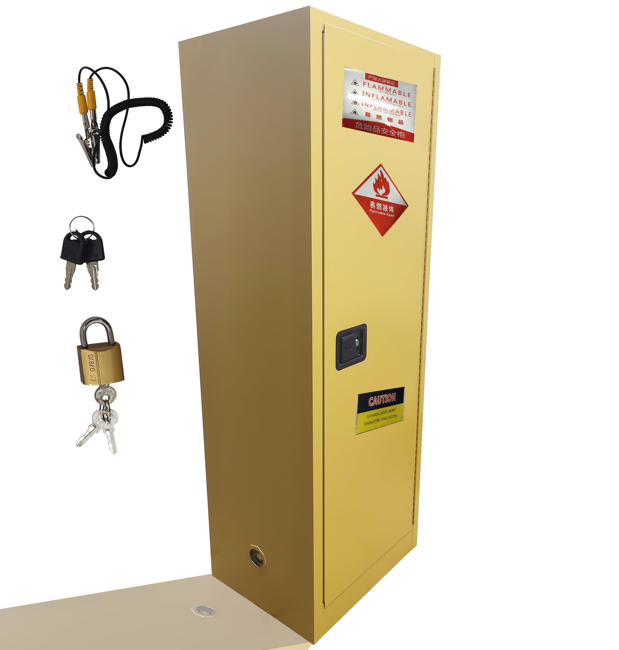 INTSUPERMAI Flammable Storage Cabinet Yellow, 23
