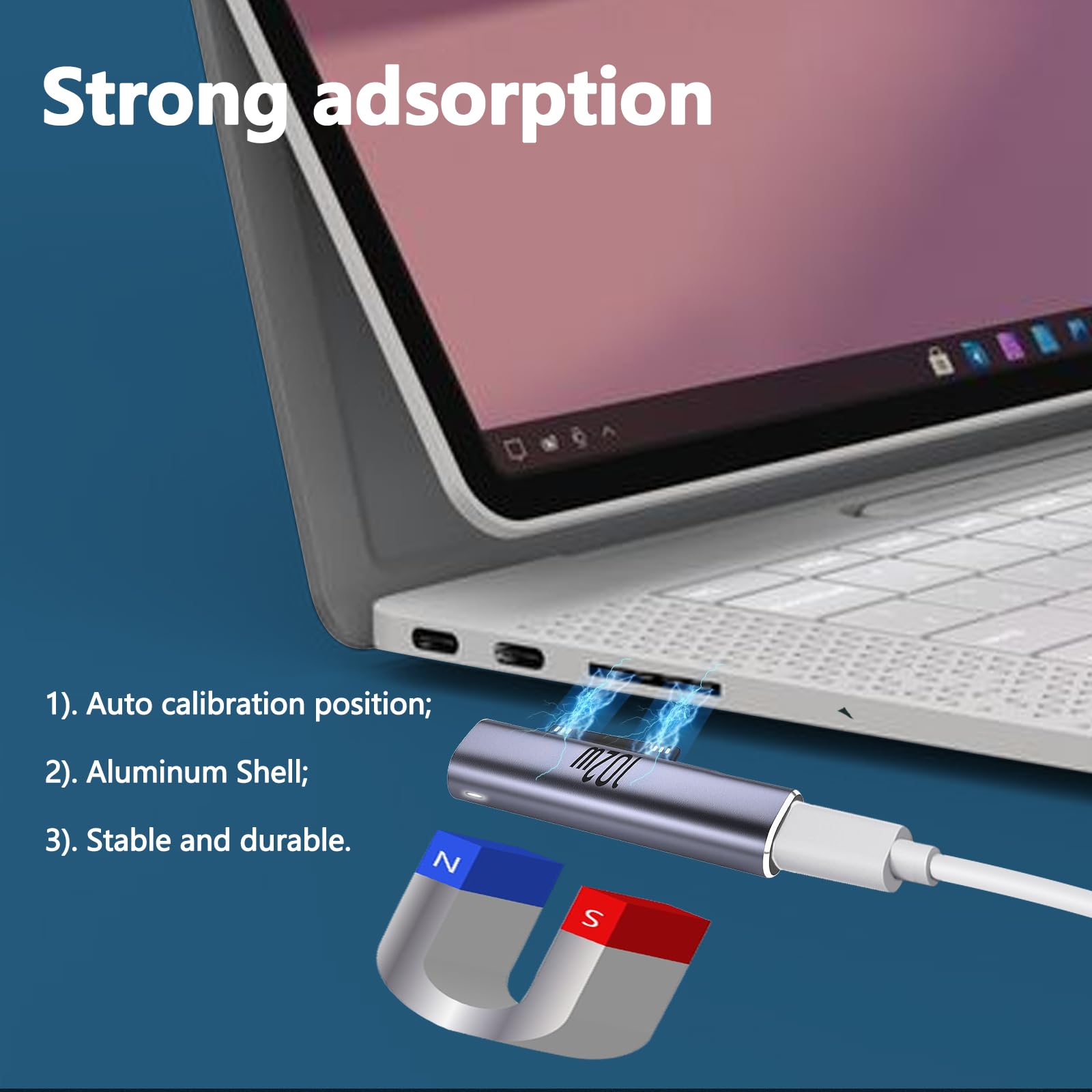 Amazon.co.jp: Surface用磁気充電器 - 102W USB-Cメス-磁気オス充電