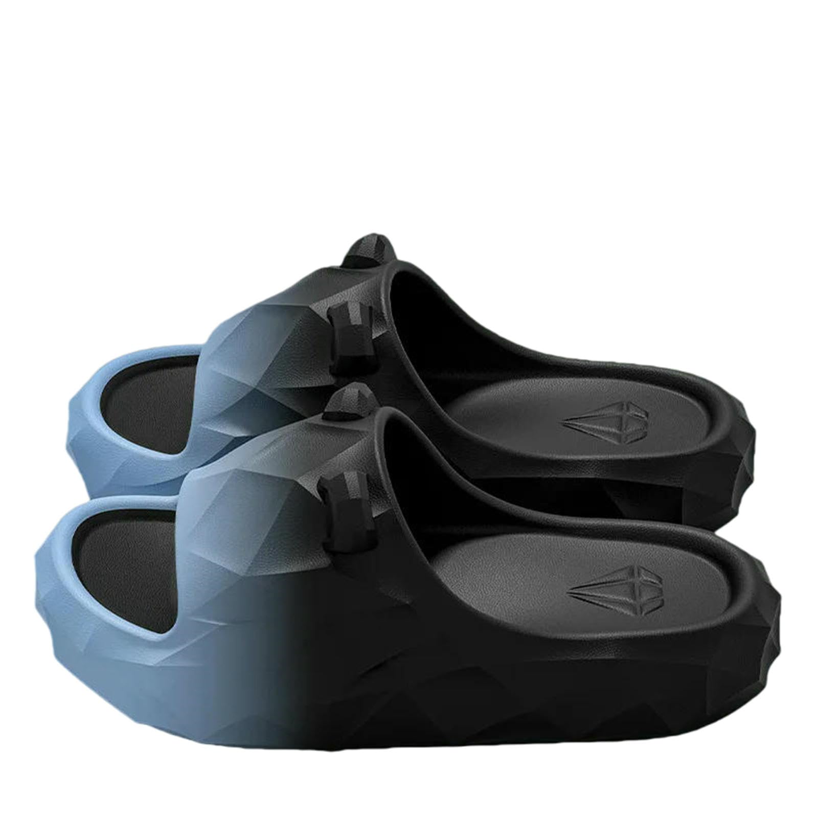 Gyios Summer Slippers Couple Thick Soled Outdoor Wear Indoor Home Shower Anti Slip Household Eva Odor Cool Mop For Women-blue-44-45