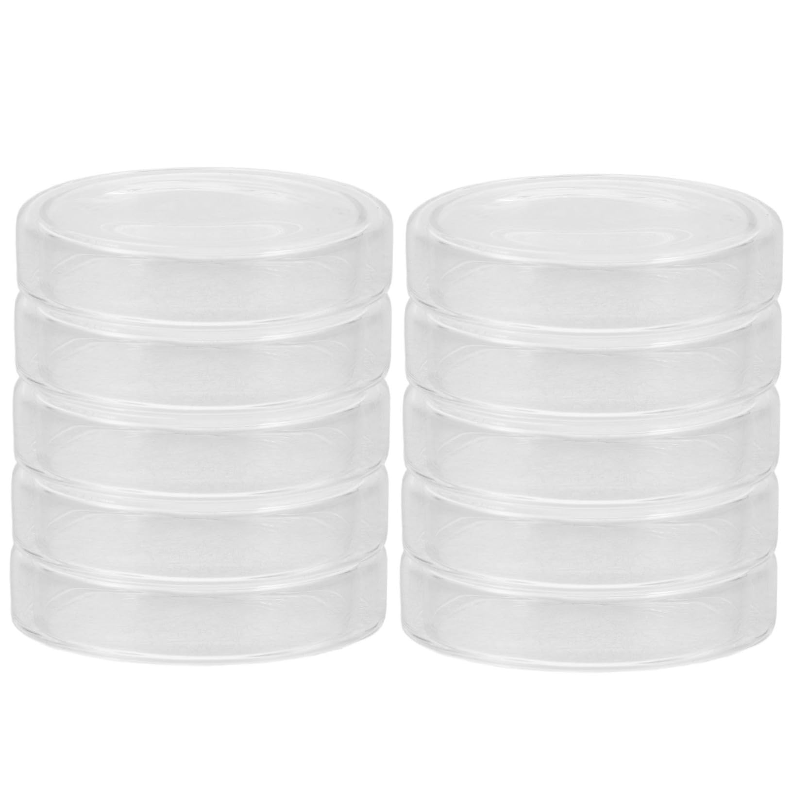 NAMOARLY Culture Dish Set 10pcs 90mm x 20mm Nutrient Dishes Lids for Lab Analysis and School Projects